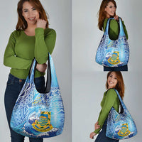 Tuvalu mo te Atua Grocery Bag Tuvalu Dolphin Polynesian Pattern LT01 - Polynesian Pride