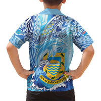 Tuvalu mo te Atua Hawaiian Shirt Tuvalu Dolphin Polynesian Pattern LT01 - Polynesian Pride