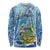 Tuvalu mo te Atua Long Sleeve Shirt Tuvalu Dolphin Polynesian Pattern