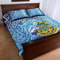 Tuvalu mo te Atua Quilt Bed Set Tuvalu Dolphin Polynesian Pattern LT01 - Polynesian Pride
