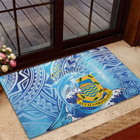 Tuvalu mo te Atua Rubber Doormat Tuvalu Dolphin Polynesian Pattern LT01 - Polynesian Pride