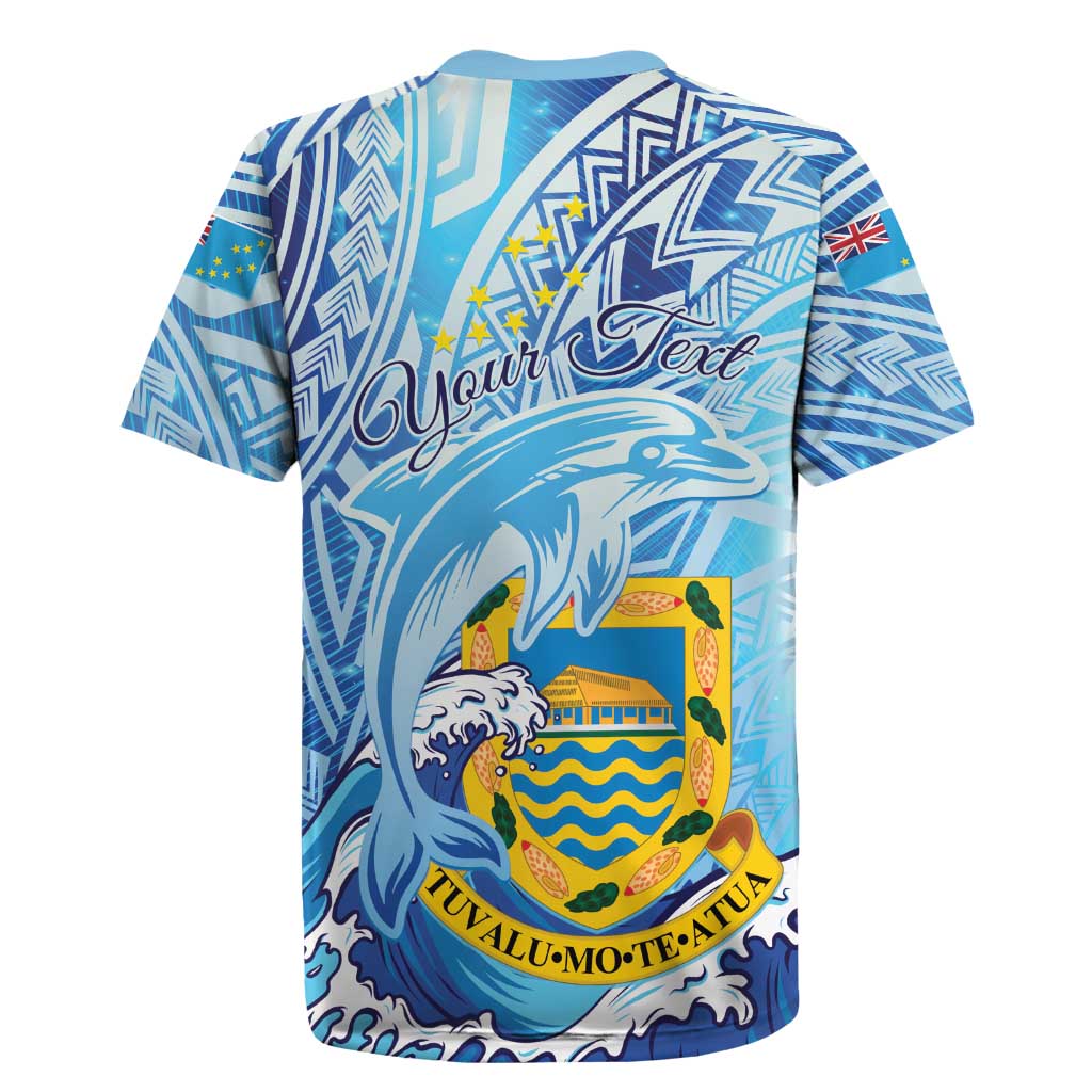Tuvalu mo te Atua Rugby Jersey Tuvalu Dolphin Polynesian Pattern LT01 - Polynesian Pride