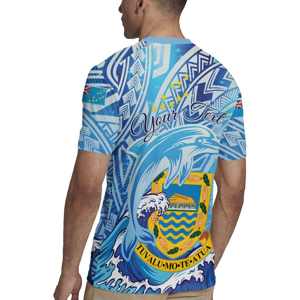 Tuvalu mo te Atua Rugby Jersey Tuvalu Dolphin Polynesian Pattern LT01 - Polynesian Pride