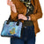 Tuvalu mo te Atua Shoulder Handbag Tuvalu Dolphin Polynesian Pattern