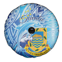 Tuvalu mo te Atua Spare Tire Cover Tuvalu Dolphin Polynesian Pattern LT01 - Polynesian Pride