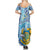 Tuvalu mo te Atua Summer Maxi Dress Tuvalu Dolphin Polynesian Pattern