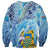 Tuvalu mo te Atua Sweatshirt Tuvalu Dolphin Polynesian Pattern