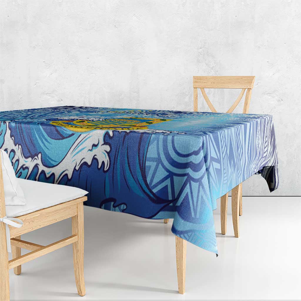 Tuvalu mo te Atua Tablecloth Tuvalu Dolphin Polynesian Pattern LT01 - Polynesian Pride