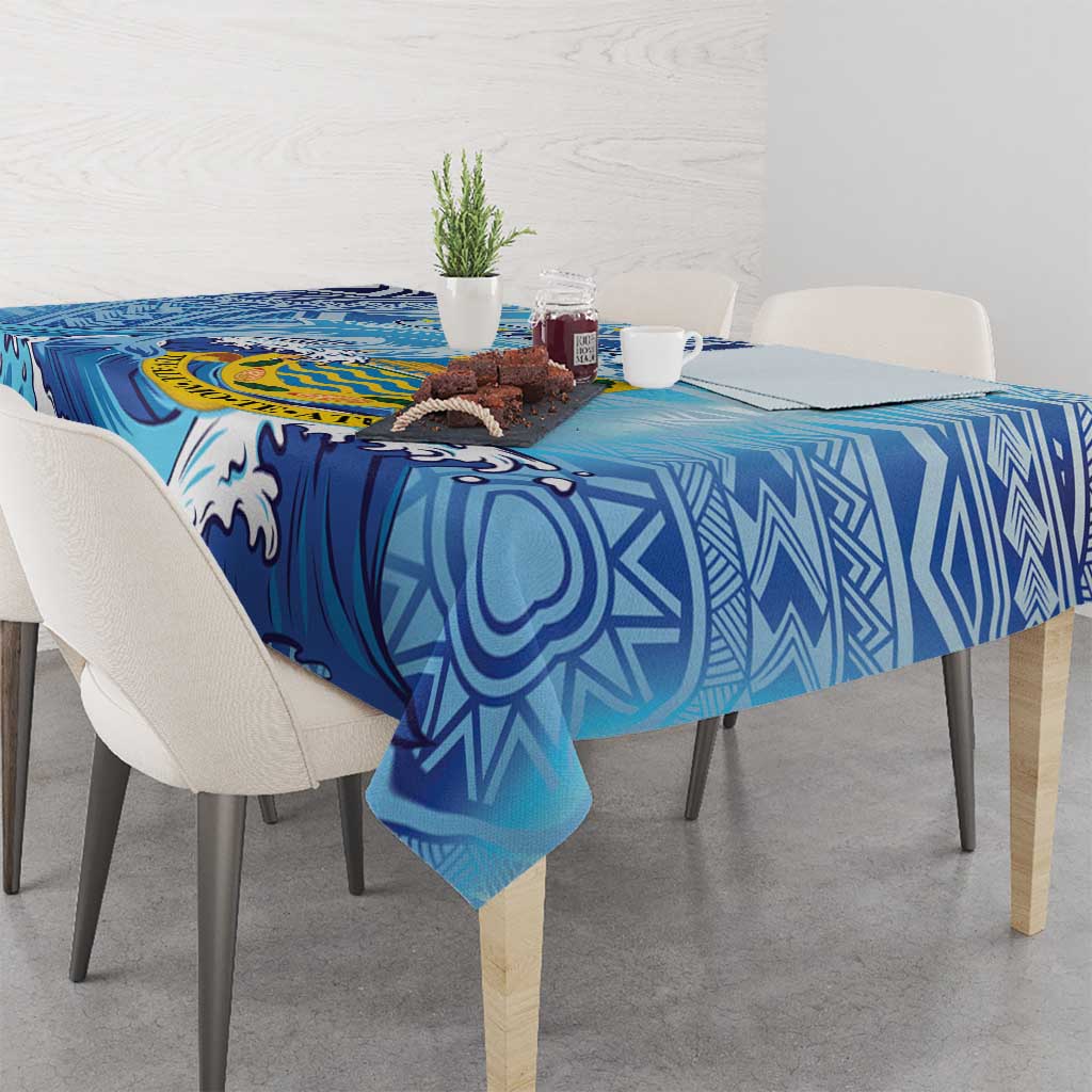 Tuvalu mo te Atua Tablecloth Tuvalu Dolphin Polynesian Pattern LT01 - Polynesian Pride