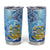 Tuvalu mo te Atua Tumbler Cup Tuuvalu Dolphin Polynesian Pattern