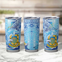 Tuvalu mo te Atua Tumbler Cup Tuuvalu Dolphin Polynesian Pattern LT01 - Polynesian Pride