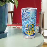 Tuvalu mo te Atua Tumbler Cup Tuuvalu Dolphin Polynesian Pattern LT01 - Polynesian Pride