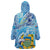 Tuvalu mo te Atua Wearable Blanket Hoodie Tuvalu Dolphin Polynesian Pattern