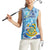 Tuvalu mo te Atua Women Sleeveless Polo Shirt Tuvalu Dolphin Polynesian Pattern