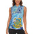 Tuvalu mo te Atua Women Sleeveless Polo Shirt Tuvalu Dolphin Polynesian Pattern