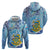 Tuvalu mo te Atua Zip Hoodie Tuvalu Dolphin Polynesian Pattern