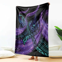 In September We Wear Teal And Purple Blanket Magic Ribbon Semicolon LT01 - Polynesian Pride