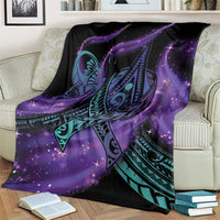 In September We Wear Teal And Purple Blanket Magic Ribbon Semicolon LT01 - Polynesian Pride