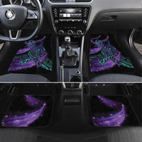 In September We Wear Teal And Purple Car Mats Magic Ribbon Semicolon LT01 Set 4pcs Purple - Polynesian Pride