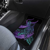 In September We Wear Teal And Purple Car Mats Magic Ribbon Semicolon LT01 - Polynesian Pride