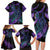 In September We Wear Teal And Purple Family Matching Long Sleeve Bodycon Dress and Hawaiian Shirt Magic Ribbon Semicolon