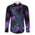 In September We Wear Teal And Purple Family Matching Off Shoulder Maxi Dress and Hawaiian Shirt Magic Ribbon Semicolon