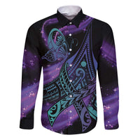 In September We Wear Teal And Purple Family Matching Puletasi and Hawaiian Shirt Magic Ribbon Semicolon