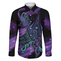 In September We Wear Teal And Purple Family Matching Short Sleeve Bodycon Dress and Hawaiian Shirt Magic Ribbon Semicolon