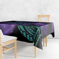 In September We Wear Teal And Purple Tablecloth Magic Ribbon Semicolon LT01 - Polynesian Pride