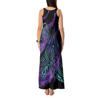 In September We Wear Teal And Purple Tank Maxi Dress Magic Ribbon Semicolon LT01 - Polynesian Pride