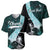 Chuuk Constitution Day Baseball Jersey Hibiscus Turquoise Pattern