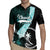 Chuuk Constitution Day Rugby Jersey Hibiscus Turquoise Pattern