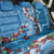 Fiji Tagimaucia Floral Back Car Seat Cover Tapa Pattern