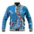 Fiji Tagimaucia Floral Baseball Jacket Tapa Pattern