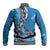 Fiji Tagimaucia Floral Baseball Jacket Tapa Pattern