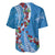 Fiji Tagimaucia Floral Baseball Jersey Tapa Pattern