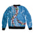 Fiji Tagimaucia Floral Bomber Jacket Tapa Pattern