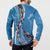 Fiji Tagimaucia Floral Button Sweatshirt Tapa Pattern