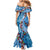 Fiji Tagimaucia Floral Family Matching Mermaid Dress and Hawaiian Shirt Tapa Pattern