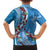 Fiji Tagimaucia Floral Family Matching Off Shoulder Short Dress and Hawaiian Shirt Tapa Pattern