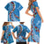 Fiji Tagimaucia Floral Family Matching Short Sleeve Bodycon Dress and Hawaiian Shirt Tapa Pattern