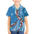 Fiji Tagimaucia Floral Family Matching Summer Maxi Dress and Hawaiian Shirt Tapa Pattern