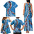 Fiji Tagimaucia Floral Family Matching Tank Maxi Dress and Hawaiian Shirt Tapa Pattern