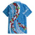 Fiji Tagimaucia Floral Family Matching Tank Maxi Dress and Hawaiian Shirt Tapa Pattern