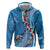 Fiji Tagimaucia Floral Hoodie Tapa Pattern