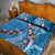 Fiji Tagimaucia Floral Quilt Bed Set Tapa Pattern