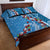 Fiji Tagimaucia Floral Quilt Bed Set Tapa Pattern