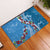 Fiji Tagimaucia Floral Rubber Doormat Tapa Pattern