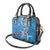 Fiji Tagimaucia Floral Shoulder Handbag Tapa Pattern