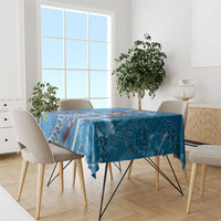 Fiji Tagimaucia Floral Tablecloth Tapa Pattern